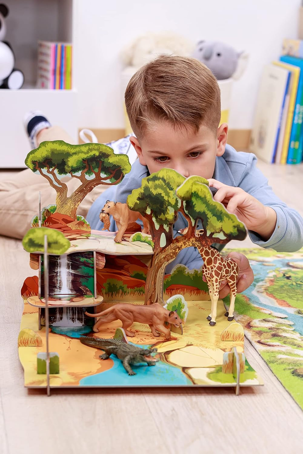 Wolf Cub Toy Figure 4.2Cm